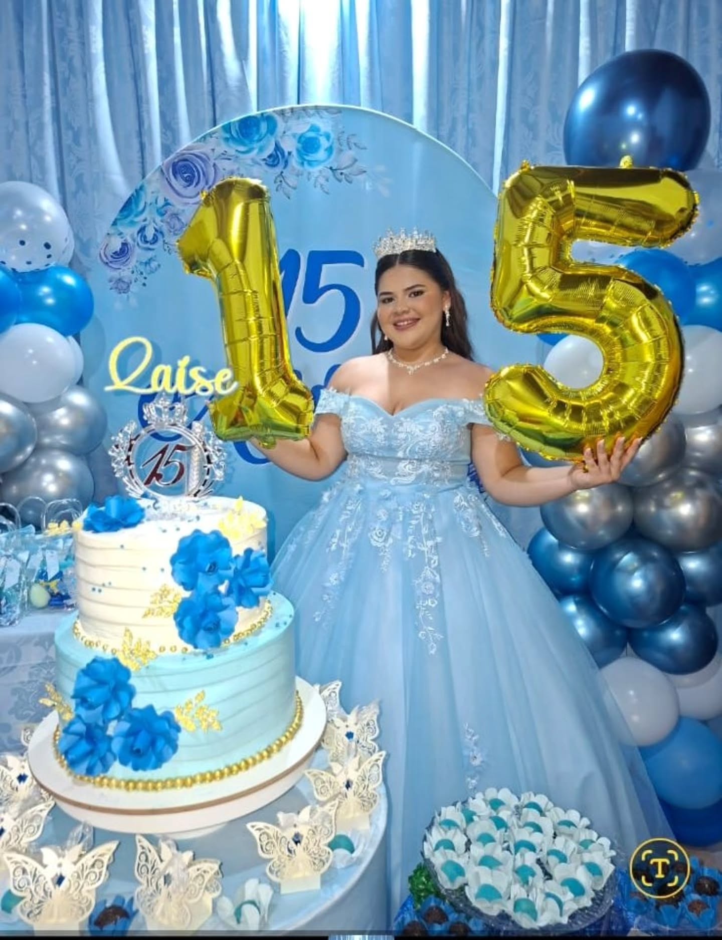 Debutante celebrando seus quinze anos